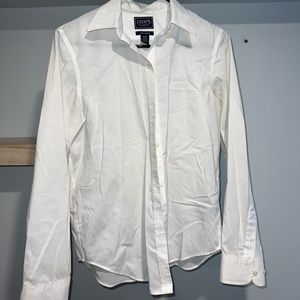 CHAPS white button down dress shirt